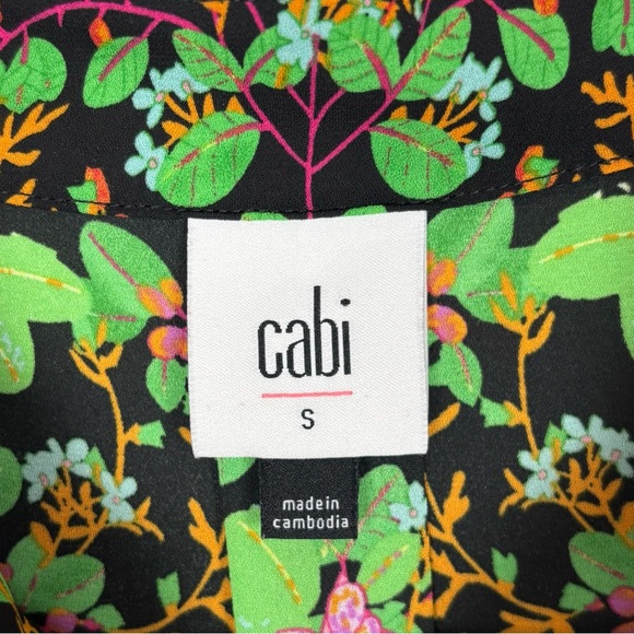 Cabi Pixie Top Women’s Size Small Pleated Sleeveless Button Down - Picture 7 of 9